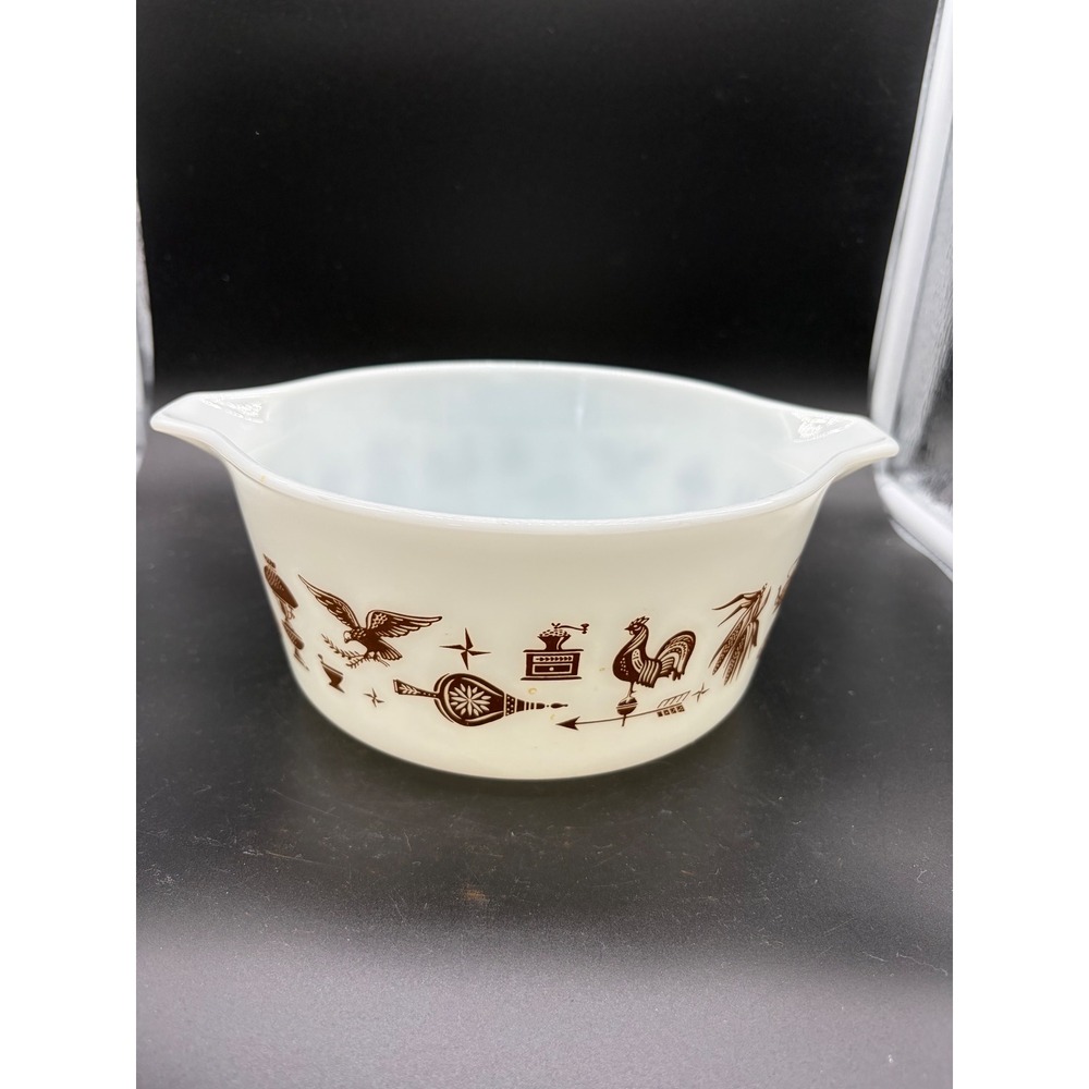 Vintage Pyrex Early American Casserole Dish